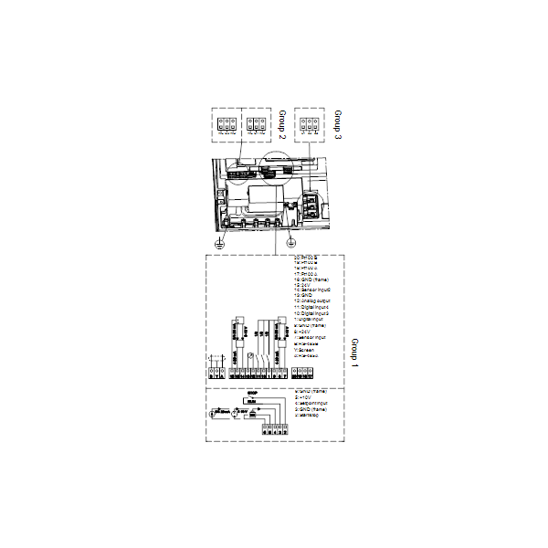 Полупогружной насос Grundfos MTRE 32-10/10 A-F-A-HUUV артикул 96550037 – схема подключения