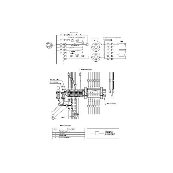 Погружной канализационный насос Grundfos S1.100.200.135.4.54L.C.261.R.EX.D.511 артикул 96811405 – схема подключения