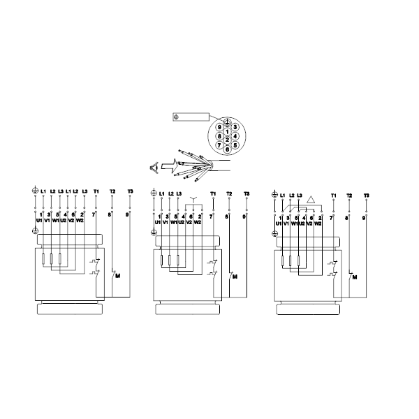 Погружной канализационный насос Grundfos SL1.100.100.55.EX.4.51D.C артикул 98626649 – схема подключения