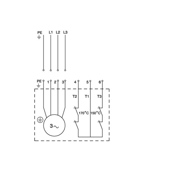 Погружной канализационный насос Grundfos SL1.50.65.09.A.2.50B артикул 96106570 – схема подключения