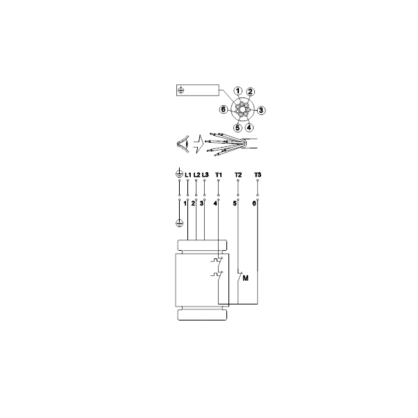 Погружной канализационный насос Grundfos SL1.80.100.30.EX.4.50D.C артикул 98626609 – схема подключения