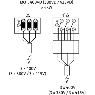 Схема подключения насоса Wilo Multivert MVI 7005/1-3/25/E/3-400-50-2