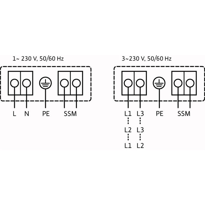 Схема подключения насоса Wilo YONOS MAXO-D 65/0,5-12 PN6/10