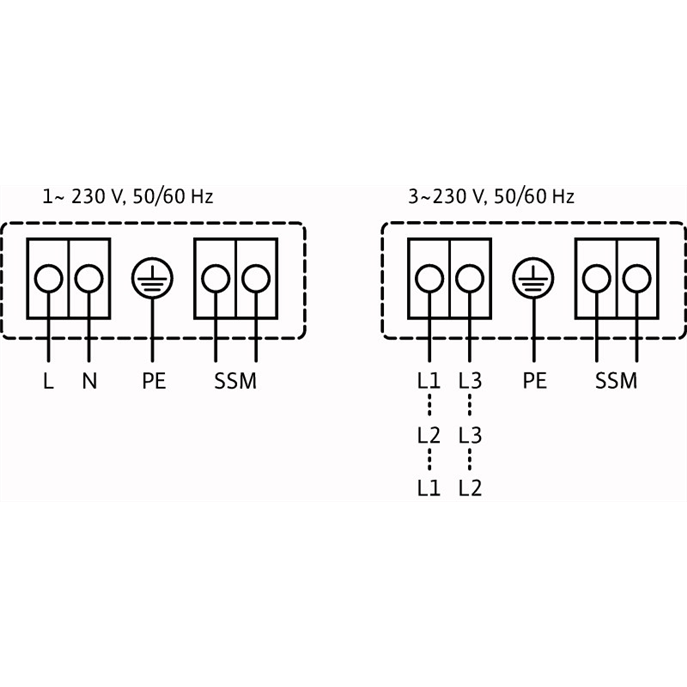 Схема подключения насоса Wilo YONOS MAXO 40/0,5-12 PN6/10